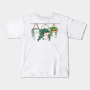 Hanging out with the Planties Kids T-Shirt